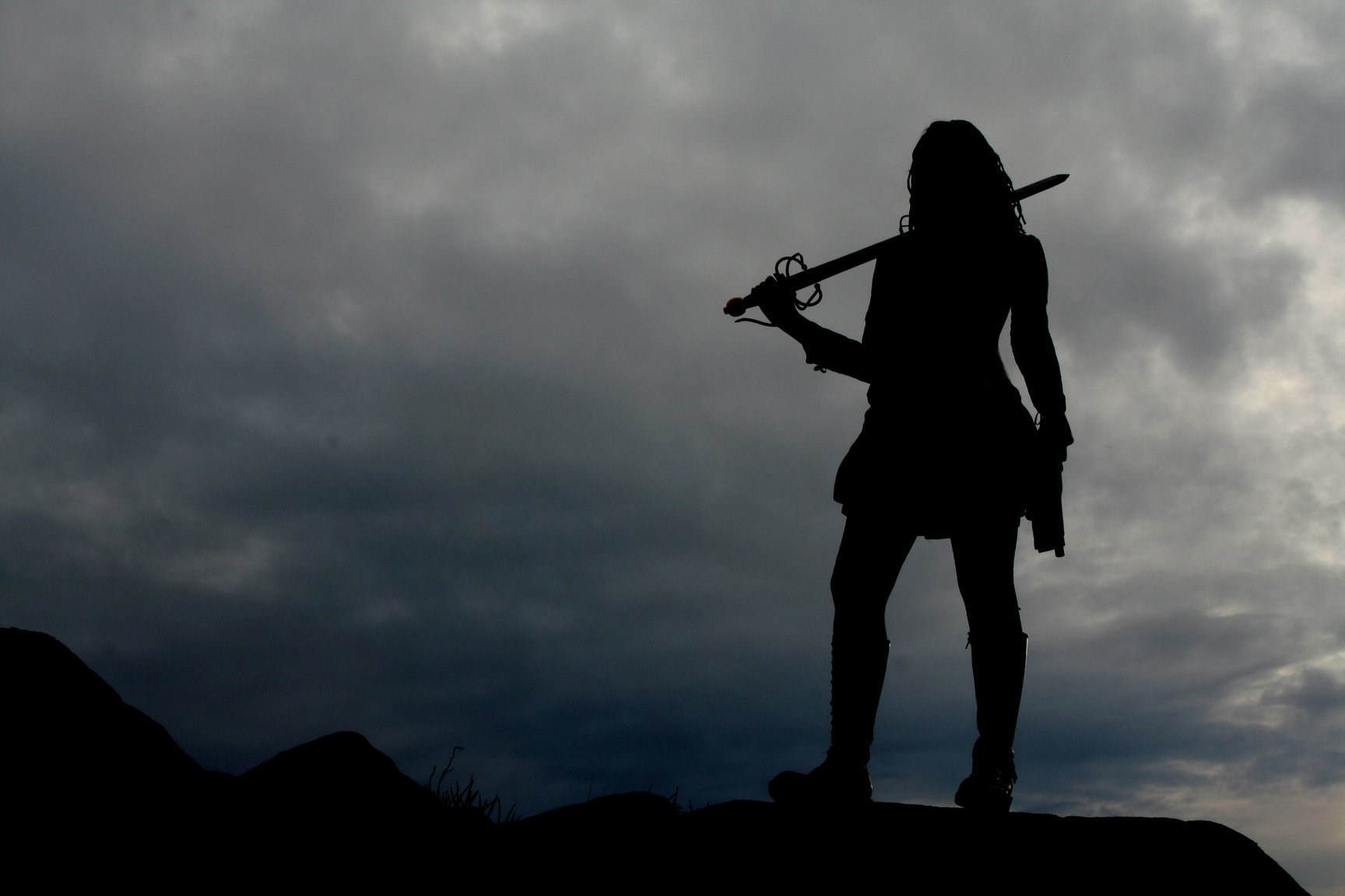 Warrior Woman Silhouette